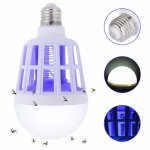 Ampoule anti - moustiques 2 en 1 pi�ge � insectes int�gr� compatible avec douille e26 / e27 110 v id�ale ...