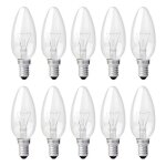 Ampoule bougie - aimoonsa - c35 - e14 - 40w - blanc chaud 2700k dimmable