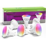 Ampoule connecte gu10 wifi 7w 500lmampoules led rgb + cct(2700k - 6500k)dimmablesmart life control