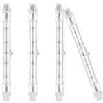 Ampoules éco halogènes r7s 118mm 400w 230v 3100lm blanc chaud 2700k ampoule de type j (lot de 4) Ampoules éco halogènes r7s 118mm 400w 230v 3100lm blanc chaud 2700k ampoule de type j (lot de 4)