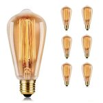 Ampoule edison vintage 40w - ampoule  vis  intensit variable edison st64 - culot e27 220v - blanc ...