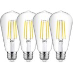 Ampoule � filament led e27 st64 ampoule vintage blanc froid 8 w 6500 k ampoule edison vintage lampe antique ...