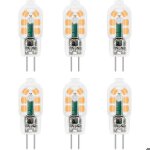 Ampoule g4 led 12v 2w blanc chaud 3000k 200lm quivalent 10 - 20w halogne non - dimmable bi - pin lot ...