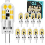 Ampoule g4 led 2w - 10 pcs - equivalent 20w halogne lampe ac / dc 12v - 200lm blanc froid 6000k - sans ...