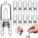 Ampoule g9 10pcs 40w 230v 2900k 480lm dimmable warm white g9 ampoule halog�ne convient pour les ampoule ...