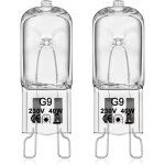 Ampoule g9 pour four halogène g9 oven 40w 230v ampoule à tolérance de 300°c 2 pack pzcc Ampoule g9 pour four halogène g9 oven 40w 230v ampoule à tolérance de 300°c 2 pack pzcc