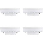 Ampoule gx53 led 9w 4000k 900 lm - lot de 4 - blanc neutre culot gx53 encastrable