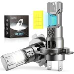 Ampoules h7 26000lm100w phare moto halogne remplacement 6000k blanc lampe voiture pas de polarit pour ...