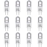 Ampoules halog�nes g4 - pack de 12 ampoules 12v 20w dimmables blanc chaud 2700k capsule transparente ...