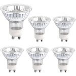 Ampoule halogene gu10 35w 230v 380lm blanc chaud 2700k dimmable ampoule spot halogene pack de 6
