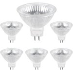 Ampoule halogene gu5. 3 50w 12v 800lm blanc chaud 2700k dimmable ampoule spot halog�ne mr16 pack de 6 ...
