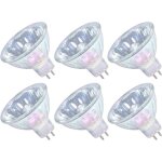 Ampoules halog�nes mr16 20 w 12 v gu5. 3 pour plafonnier intensit� variable blanc chaud 3�000 k culot ...