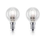 Ampoule halog�ne - philips - sph�rique - 28w - e14 - 2000 heures