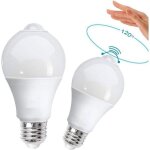 Ampoule led 4w avec d�tecteur de mouvement - d�tecteur de mouvement - culot e27 - �quivalent � une ampoule ...