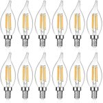 Ampoule led cand�labre e12 ampoule d�corative � filament led culot e12 non variable lot de 12