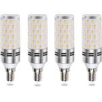 Ampoules led e14 16w blanc froid 6000k quivalent halogne 100w lot de 4 pour lustres et lampes