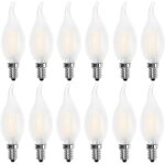 Ampoule led e14 flammeforme de bougieblanc chaud 2700k4w equivalence incandescence 40w400lm lot de 12 ...