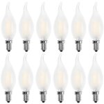 Ampoule led e14 flammeforme de bougieblanc chaud 2700k4w equivalence incandescence 40w400lm lot de 12 ...