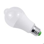 Ampoule led e27 - gigicial - 5w - d�tecteur de mouvement pir - blanc chaud 3200k - 450lm