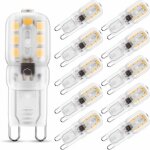 Ampoules led g9 2w 3000k équivalent 25w halogène lot de 10 Ampoules led g9 2w 3000k équivalent 25w halogène lot de 10