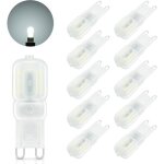 Ampoule led g9 3w equivalent 30w halog�ne lampe blanc froid 6000k 300lm mini led g9 lampe sans scintillement ...