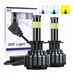 Ampoules led h7 pour voiture camion voitures 2 pi�ces 58w can bus 6500k blanc