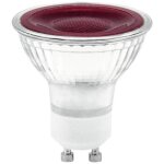 Ampoule - ampoule led - ampoule halogene omnilux - 88540647 - ampoule led smd gu10 rouge 230 v 7 w