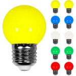 Ampoule led - largeight - guirlande guinguette - multicolore - ip65 - 10 pi�ces - 5 cm