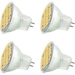 Ampoule led - mr11 gu4 12v - blanc chaud 3000k - 3w - non - dimmable - 4pcs