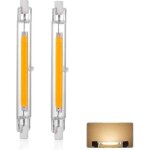 Ampoule led r7s 118 mm 30 w � intensit� variable blanc chaud 3�000 k 3�000 lm lin�aire j118 300 w 360 ...