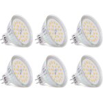 Ampoules led spot mr16 culot gu5. 3 blanc chaud 2700k 12v non dimmable 430 lumen lampe led mr16 lot de ...