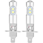 Ampoules de phare 2x h1 6000k super blanc 100w kit dampoules de phare  led feux de croisement