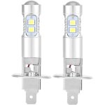 Ampoules de phare 2x h1 6000k super bright 100w led ampoules antibrouillard de voiture conduite de voiture ...