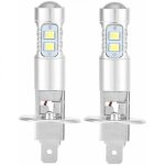 Ampoules de phares 2x h1 6000k ultra white 100w kit dampoules de phares  led pour feux de croisement ...