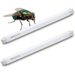 Ampoule de rechange fsl t8 f10w bl - tube uv pour lampe anti - moustiques / insectes (2 pi�ces)