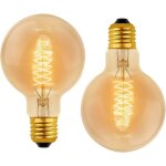 Ampoule vintage globe g80 e27 dimmable 60w blanc chaud 2700k 600lm lot de 2 Ampoule vintage globe g80 e27 dimmable 60w blanc chaud 2700k 600lm lot de 2