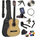 Amrova pack guitare classique 3 / 4 (enfant 8 - 12 ans) + 10 accessoires (housse accordeur) + cours vid�o ...