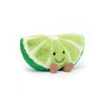 Peluche - jellycat - amuseable slice of lime - vert - 25 cm - 18 cm Peluche - jellycat - amuseable slice of lime - vert - 25 cm - 18 cm