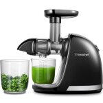Amzchef extracteur de jus de fruits et lgumes sans bpa slow juicer presse  froid machinenoir