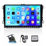 Android 1 + 16 go pour vw golf 5 6 skoda golf polo passat seat radio bt avec cran tactile 9 pouces radio ...