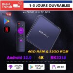 Android 12. 0 h96max v12 smart tv box 4gb 32gb rk3318 dual wifi lecteur multimédia Android 12. 0 h96max v12 smart tv box 4gb 32gb rk3318 dual wifi lecteur multimédia