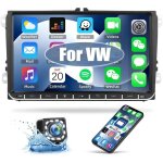 Android 13 autoradio pour vw golf 5 polo skoda avec bluetooth autoradio double din sat nav 9 pouces avec ...