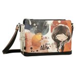 Sac bandouli�re - anekke - alma - 3 compartiments - noir - synth�tique