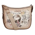 Sac  paule bandoulire - anekke - hollywood - beige - 100% polyurthane - femme