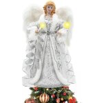 Ange de noel pour sapinfigurine de cime darbreange de noel avec des ailes de plumed�coration de maison ...