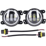 Angel eyes light 30w 3000lm led antibrouillard avant 1030v universel pour voiture camion van remorque ...