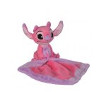 Angel grand doudou plat rose 20 x 20 cm - peluche enfant et bebe + 1 carte tigre - collection naissance ...