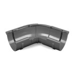 Angle ext�rieur r�glable goutti�re - bryza - syst�me 125 - r�glable 120� - 145� - graphite - plastique ...