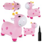 Animal sauteur gonflable - jouet � sauter - girafe rose - de 12 mois - caoutchouc de haute qualit� - ...