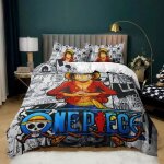 Anime one piece parure de lit 200 x 200cm avec housse de couette one piece manga anime